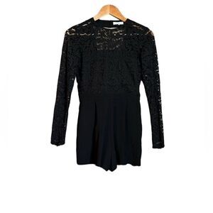 ‎Parker black lace romper. Size xs